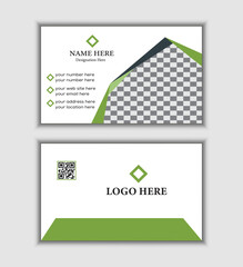 Blue and black  Business Card Layout template