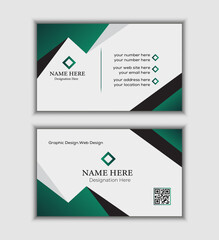 Minimalist Modern Business Card Creative and Clean Business Card Template.