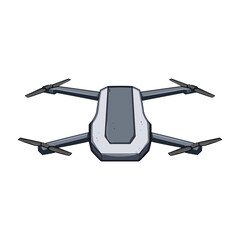 camera quadcopter cartoon vector illustration