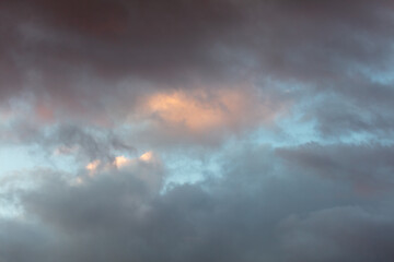 Fototapeta na wymiar Colorful clouds at sunrise. Background