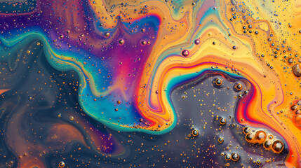 Spilled gasoline rainbow background