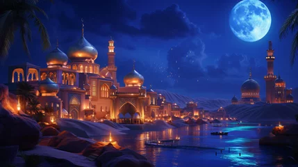 Zelfklevend Fotobehang The Arabian night © Cybonad
