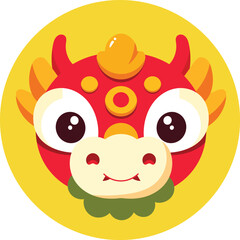 Dragon chinese new year illustration