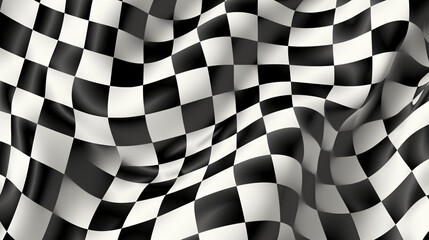 Trippy checkerboard - obrazy, fototapety, plakaty