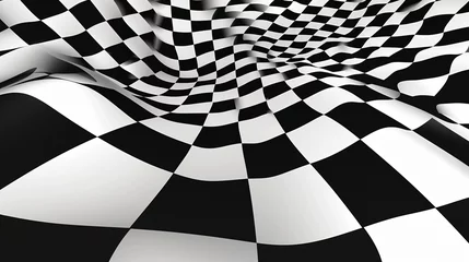 Gardinen Trippy checkerboard © Cybonad