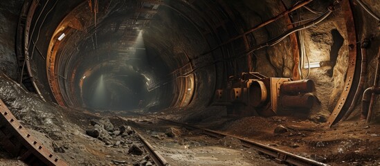 A building on the road had dark smoke billowing out of its tunnel, creating a mysterious atmosphere in the landscape.