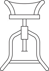 Stool Thin Line Icon