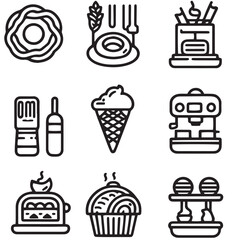 set of icons