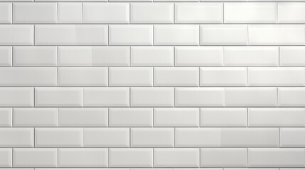 A white brickwork texture evokes urban modernity and clean design AI Generative. - obrazy, fototapety, plakaty