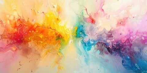 Fototapeta premium Soft color blurred gradient background, bright and vibrant hues melding seamlessly.