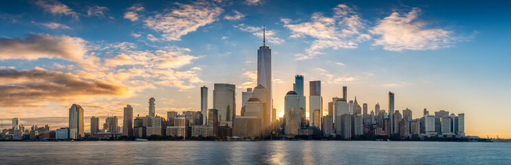 Sunrise over New York city