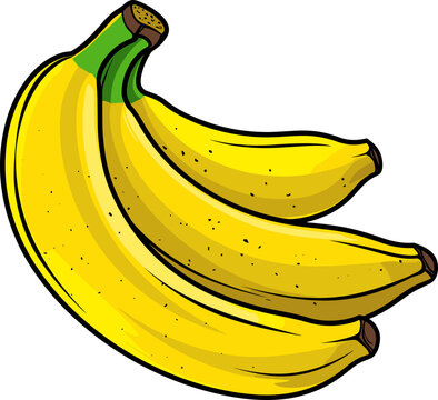 Banana clipart design illustration
