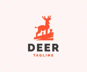 Fotobehang Deer Logo design for your business © 4youstudio