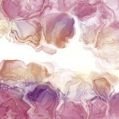 purple gold alcohol marble background