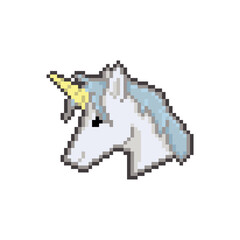 unicorn horse icon pixel art