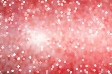 A photograph of a blurry red background with numerous small white dots. - obrazy, fototapety, plakaty