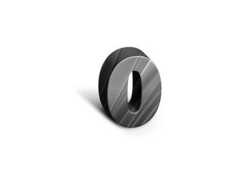 Number zero Steel Realistic shining typography symbol or sign template, realistic Steel 0. Steel 3d digit or figure for numbering.