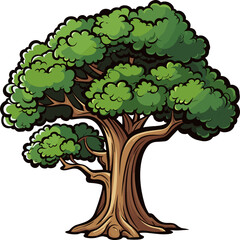 Tree clipart design illustration