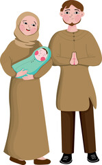 Family first Eid Mubarak with Baby