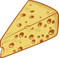 Cheese clipart design illustration