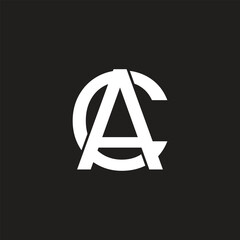 CA, AC Letter Logo, Monogram, alphabetic Initials Letter symbols