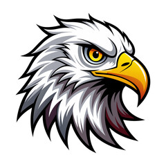 Eagle Head Logo Vector, american bald eagle with background