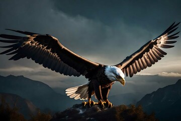Fototapeta premium eagle in flight