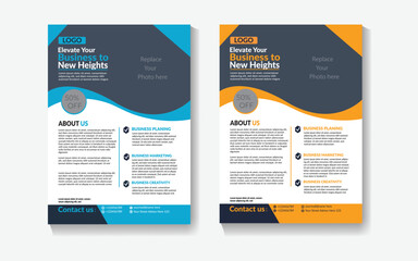 Vector Fyler Design, Corporate Flyer Design, Premium Flyer Design