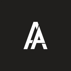 AA Letter Logo, Monogram, alphabetic Initials Letter symbols