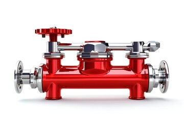 Plumbing industry banner design element isolated on white background Generative Ai