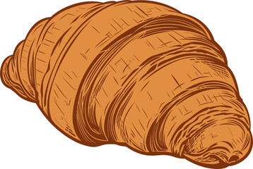 Croissant clipart design illustration 