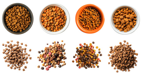 a cat and dog food , isolated on transparency background PNG