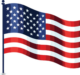 Fototapeta premium United States of America flag,grunge style,USA flag vector,generative ai