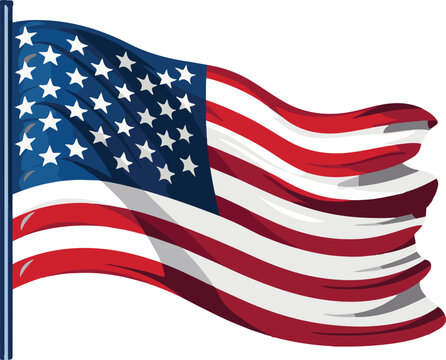 United States of America flag,grunge style,USA flag vector,generative ai