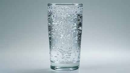 Clear drinking water shines in a glass, embodying health and vitality.