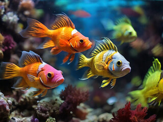 Colorful Fish in Underwater Ecosystem