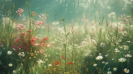 breathe in the scent of wildfloers. - obrazy, fototapety, plakaty