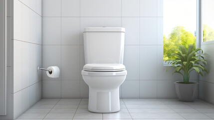 Fototapeta na wymiar white toilet