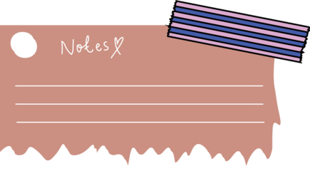 Aesthetic ripped paper