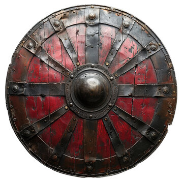 shield of a roman warrior isolated on transparent background, element remove background, element for design