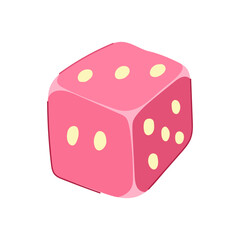 board dice cartoon vector illustration