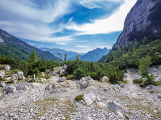 The landscape in Alps,  Slovenia