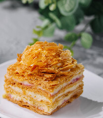 Puff Pastry flaky pastry layers Cake