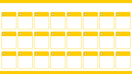 空白のチェックシート