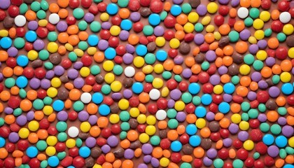 Fototapeta na wymiar Multitude of colorful solid spheric candies