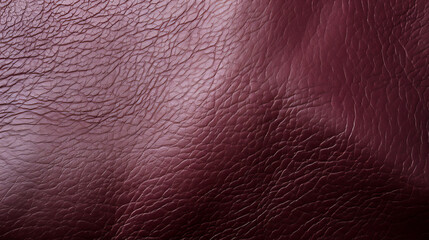 Fototapeta premium Beautiful luxury dark burgundy red leather background, surface graceful textured background, leather texture, copy space, close-up, macro.