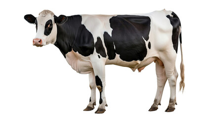 dairy cow isolated on transparent background