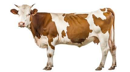 dairy cow isolated on transparent background