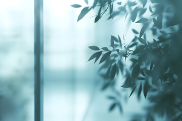 bamboo branch and leaves background	