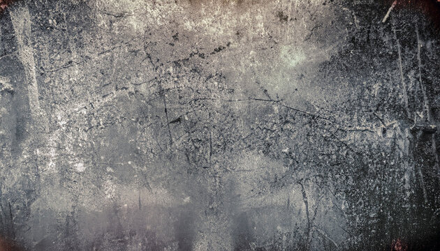Abstract tinted old scratched metal texture, grunge background